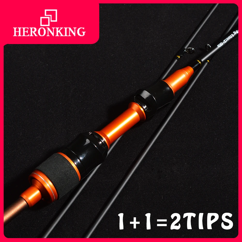 

HERONKING 1.68/1.8m carbon ul spinning rod 1-5g lure weight ultralight spinning rods 2-6LB line weight ultra light fishing rod
