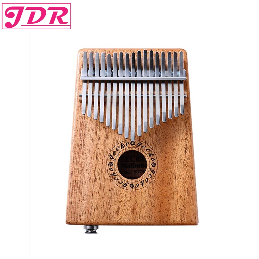 JDR Kalimba Mbira Sanza 10 17 клавиш EQ разъем красного дерева «пианино для больших пальцев» карманный размер поддерживающая сумка клавиатура музыкальный инструмент