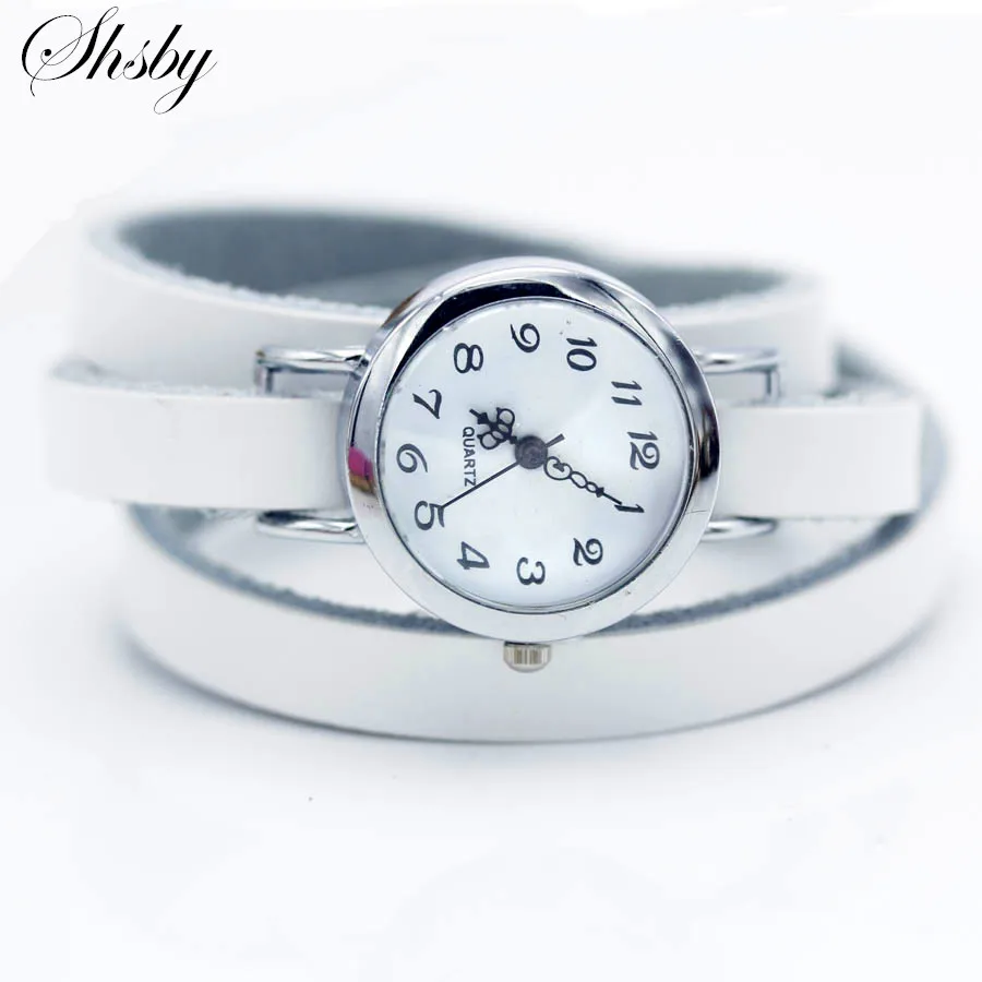 

Shsby brand New fashion hot-selling Long winding Genuine leather female silver watch ROMA vintage watch women dress watches