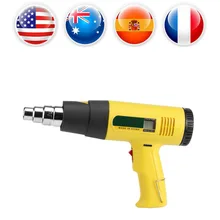 Горячий воздушный тепловой ПИСТОЛЕТ 2000 Вт Электрический воздуходувка горячий/холодный ветер тепловой пистолет Регулируемая температура объем воздуха нагревательный пистолет электроинструменты