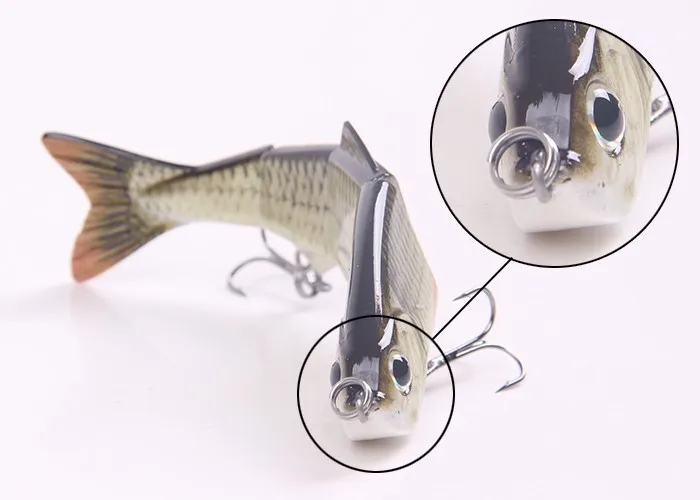 ILure рыболовный воблер 12 см 4 сегмента Swimbait приманка для рыбалки Isca искусственная приманка для рыбалки твердая приманка с крючком для карпа