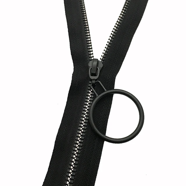 (20pcs/lot) Round Circle Shape Black 5 Zipper Sliders 8 Zipper