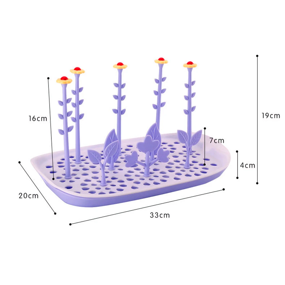 Инновационная Детская Бутылочка в форме цветка, столешница, подставка для сушки дерева, многофункциональная детская бутылочка для кормления, стойка для сушки