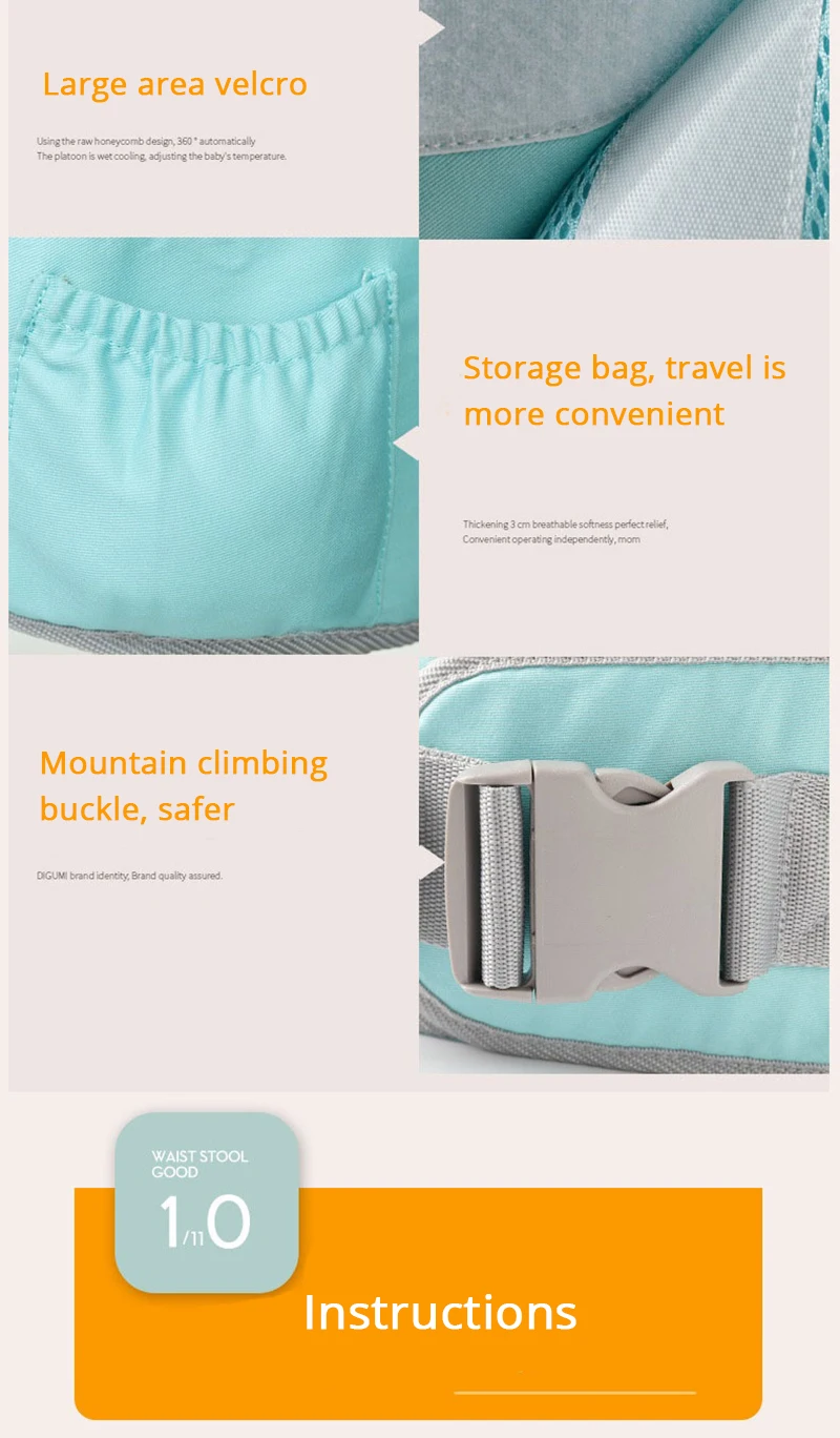 Portador de Bebê Sling para Recém-nascidos Canguru para o Bebê 3 em 1 Janela Honeylulu Quatro Estações Respirável Alcofa Ergoryukzak Hipsit 14 Portador de Bebê Respirável Sling Para Recém-nascidos