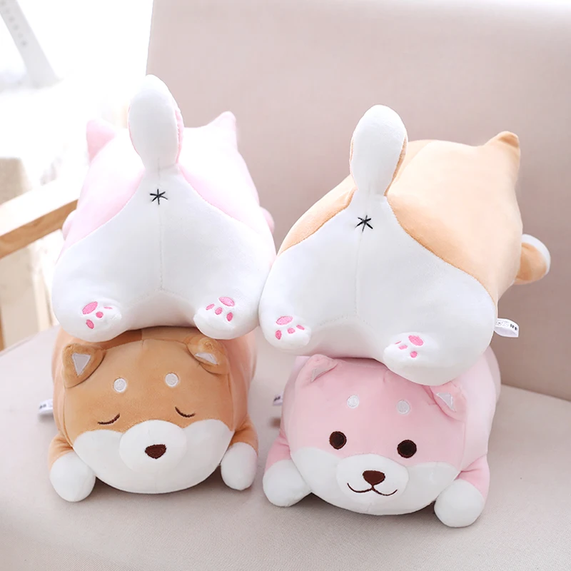 

35/55cm Cute Fat Shiba Inu Dog Plush Toys Stuffed Soft Kawaii Animal Cartoon Pillow Lovely Gift for Kids Children Good Quality