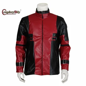 

Cosplaydiy Movie Deadpool Adult Men Halloween Carnival Cosplay Clothes Deadpool Jacket Cosplay Costume Custom Made J5