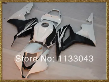 

100%Fit Injection Fairing kits for HONDA CBR 600 RR 07 08 F5 2007 2008 CBR600RR 2007 2008 White black fairings #S5T1A1
