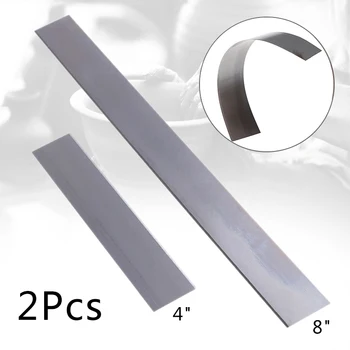 

2pcs 4"/8" DIY Stainless Steel Clay Cutter Blades Flexible Cutter Blades Polymer Clay Slicing Cutting Tools Art Sculpting