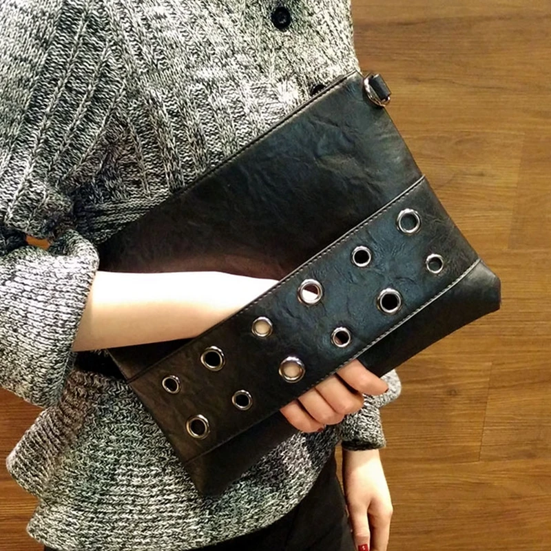 DOYUTIG Vintage Women Large Capacity Envelope Clutch Bags Lady PU Leather Wedding Day Clutches& Money Purses Evening Bags A233