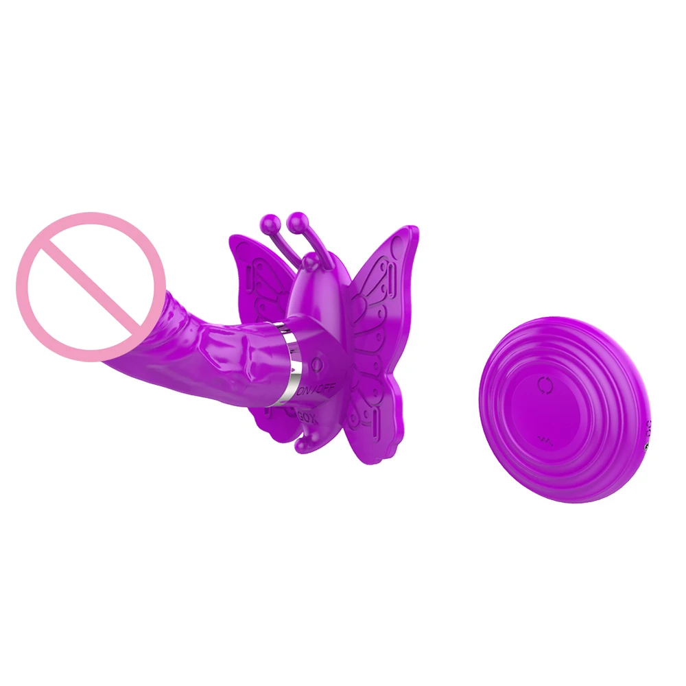 DIBE CAMILLE 360 degree Rotation 6 function wireless remote control Butterfly vibrating strap on Sex product