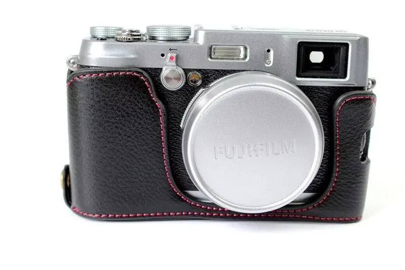 Новые туфли из натуральной кожи Камера сумка для FujiFilm Fuji X100 X100S x100t Камера половина тела мешок профессиональный Нижняя крышка