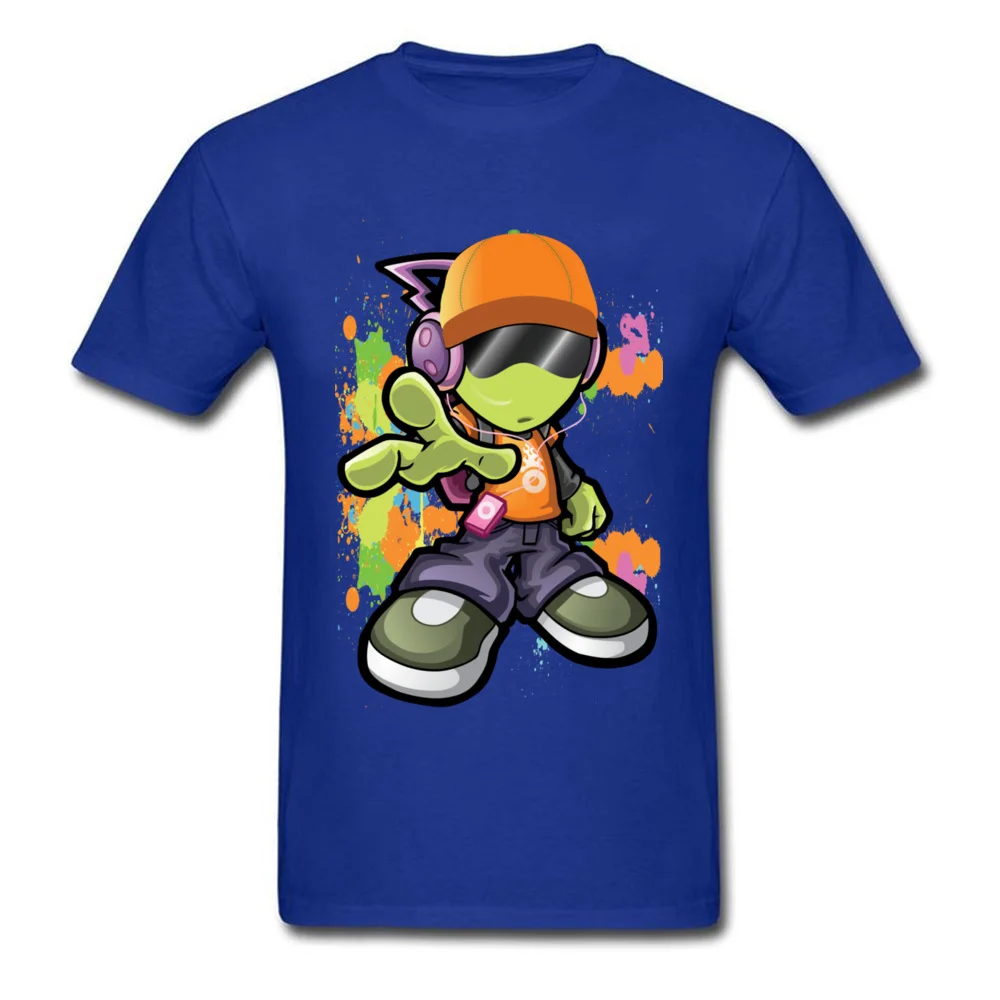 Dope Alien Plain Short Sleeve Printed On T Shirts 100% Cotton Fabric Crewneck Men's Tops Tees Normal Tee Shirts April FOOL DAY Dope Alien blue