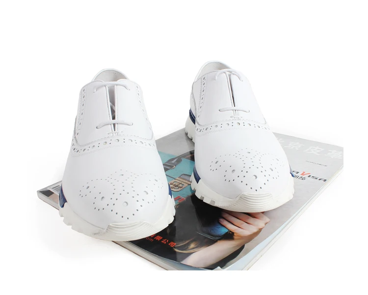 VIKEDUO/белые кроссовки из натуральной телячьей кожи; Мужская обувь ручной работы на резиновой подошве; Повседневная Спортивная кожаная обувь
