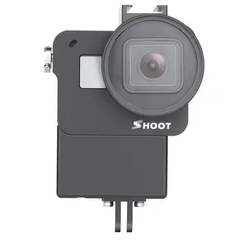 

Kuulee Aluminum Alloy Protective Housing Case for GOPRO5/6/7 Action Camera Split Type Metal Frame Protective Cage