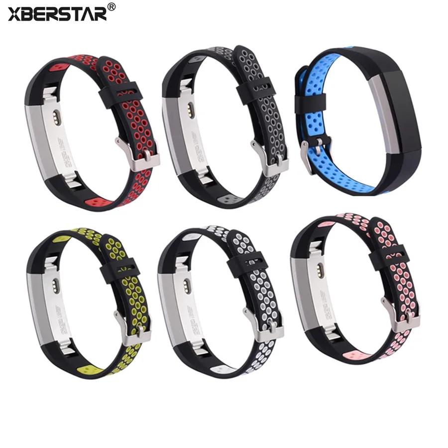 Breathable Sports Silicone Watch Strap For Fitbit Alta & Alta HR Writs