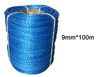 

Free Shipping 9mm 100m UHMWPE Synthetic Rope Winch Line
