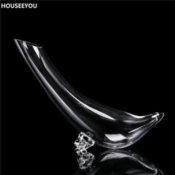 

Creative European Style 600ml Wine Decanter Artificial Blowing Manual Cold Cut Home Bar Lead-free Crystal Glass Wine Decanter