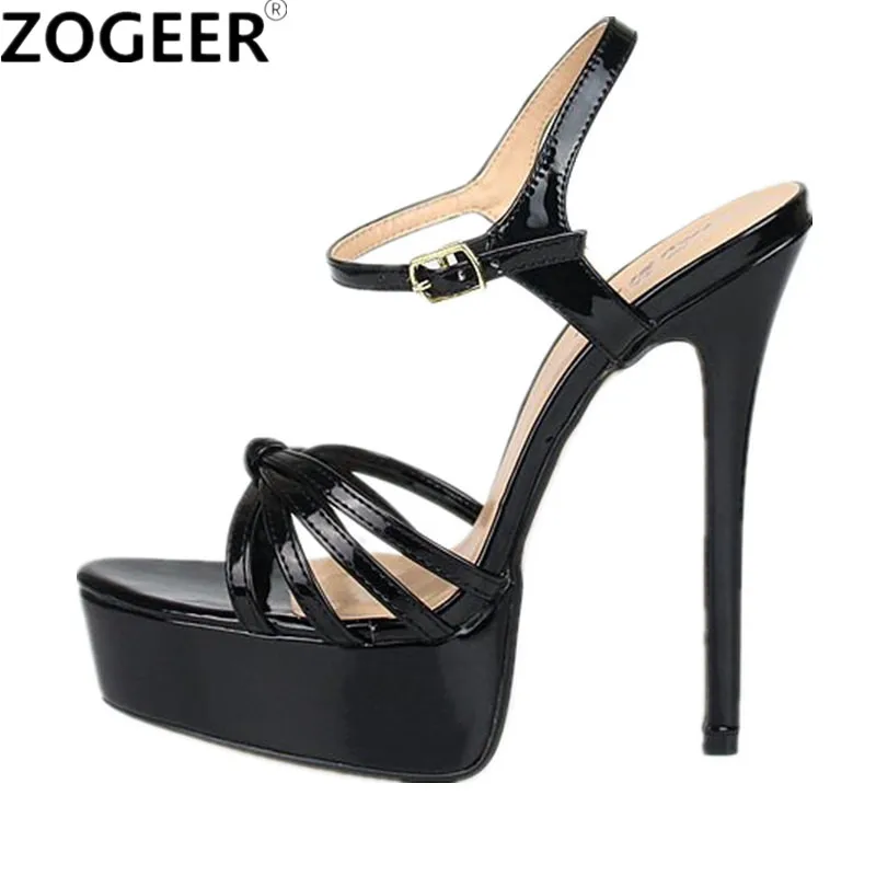 

Plus Size 48 Summer Gladiator Women Sandals Sexy Extreme High Heels Sandal Platform Red Black White Party Wedding Shoes Woman