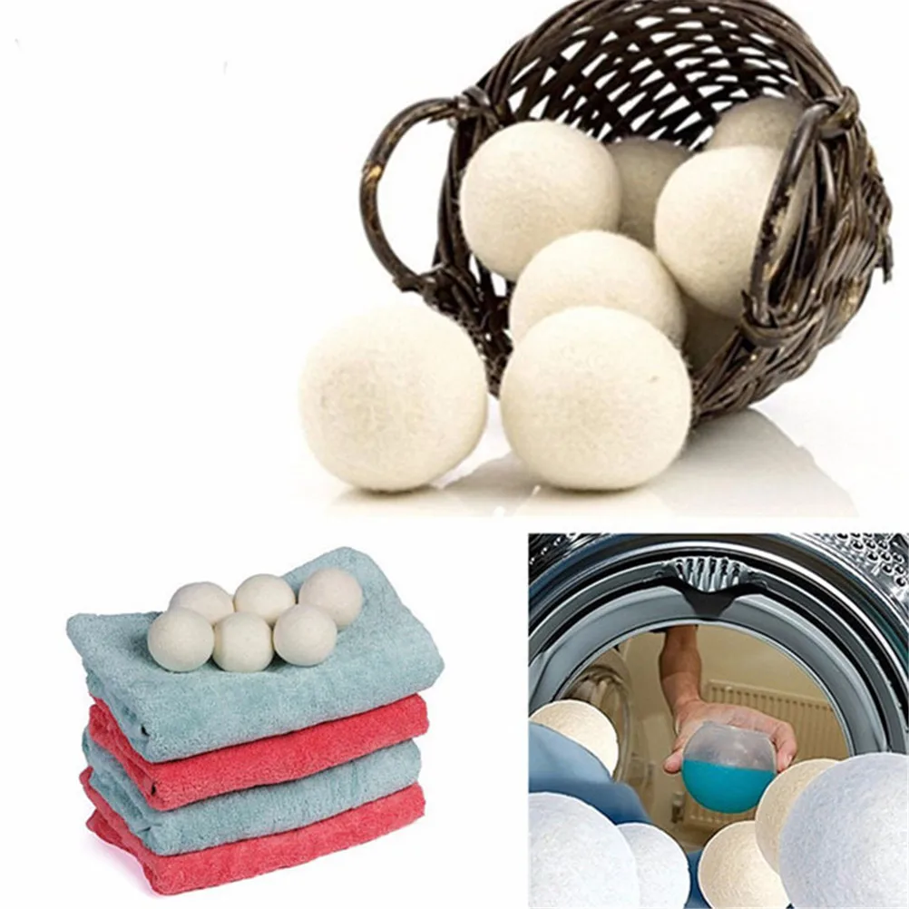 1pc Laundry Fabric Softener Ball Premium Organic Wool Dryer Balls
