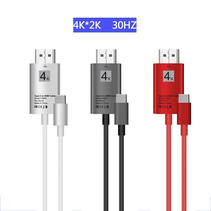 Кабель HDMI GREATLINK USB C Type C-HDMI Thunderbolt 3 для MacBook Samsung Galaxy S9/S8 Huawei Mate 10 Pro P20 USB-C кабель |