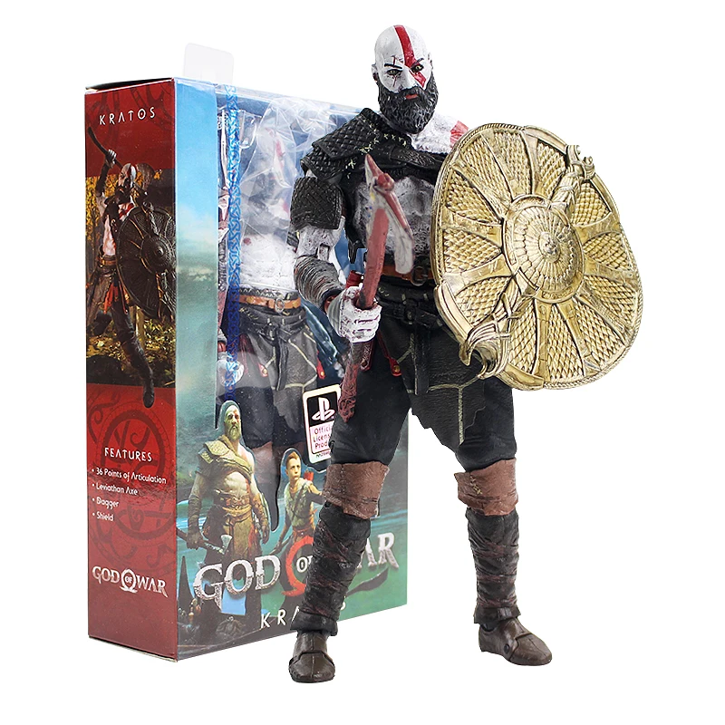 War God Ghost of Sparta Kratos PVC Action Figure Kratos With Axe Shield