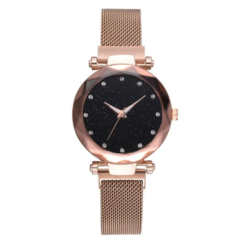 БРЕНД Звездное небо женские часы модные элегантные с магнитной пряжкой Vibrato фиолетовые Золотые женские наручные часы роскошные женские часы мужские часы часы мужские наручные ремешок для часов
