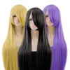 HSIU – perruque de Cosplay synthétique lisse et longue de 100Cm, résistante à la chaleur, perruques de fête Anime, 42 couleurs colorées + filet à cheveux de marque gratuite ► Photo 3/6