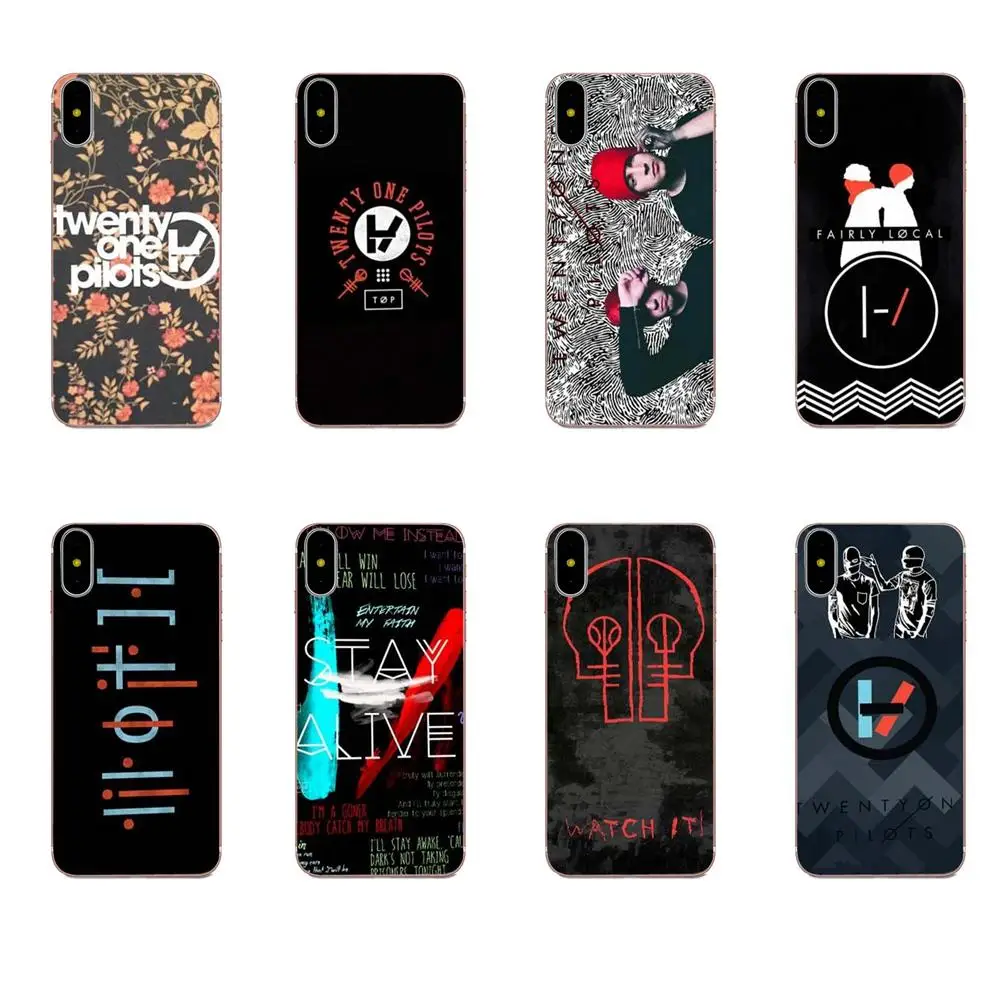 Мягкий ТПУ чехол Аксессуары Twenty One 21 Pilots для Xiaomi Note 3 4 Mi3 Mi4 Mi4C Mi4i Mi5 Mi 5S 5X6 6X A1 Max Mix