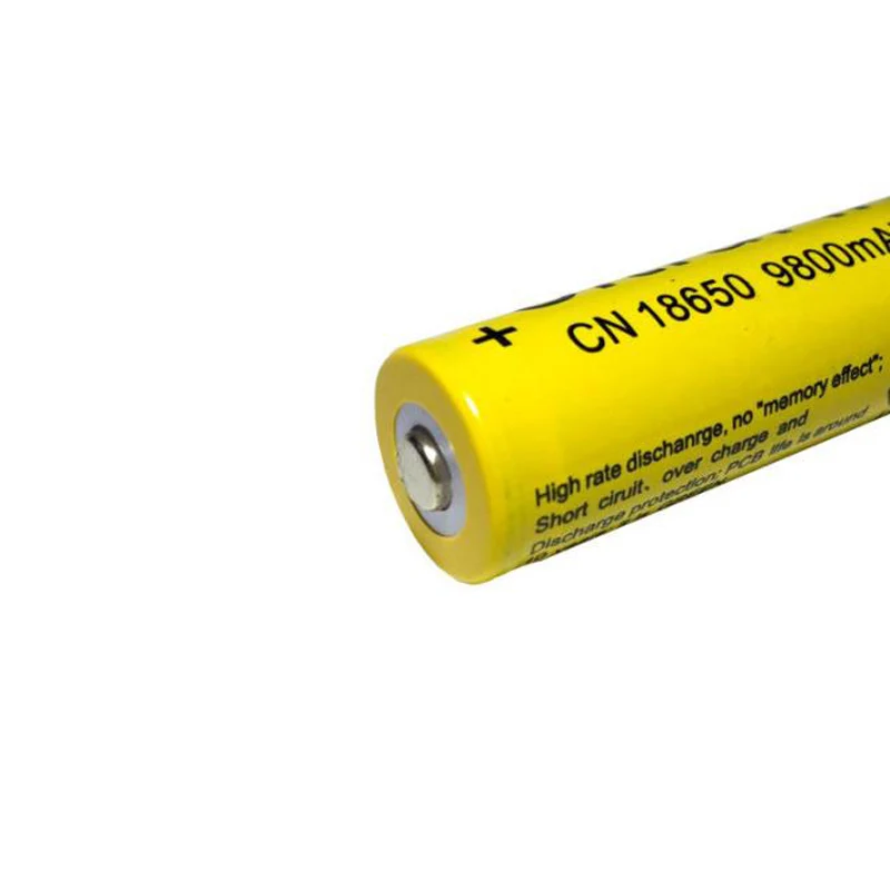 3 7 V аккумуляторная батарея 18650 9800mAh литий ионная литиевая для светодиодного
