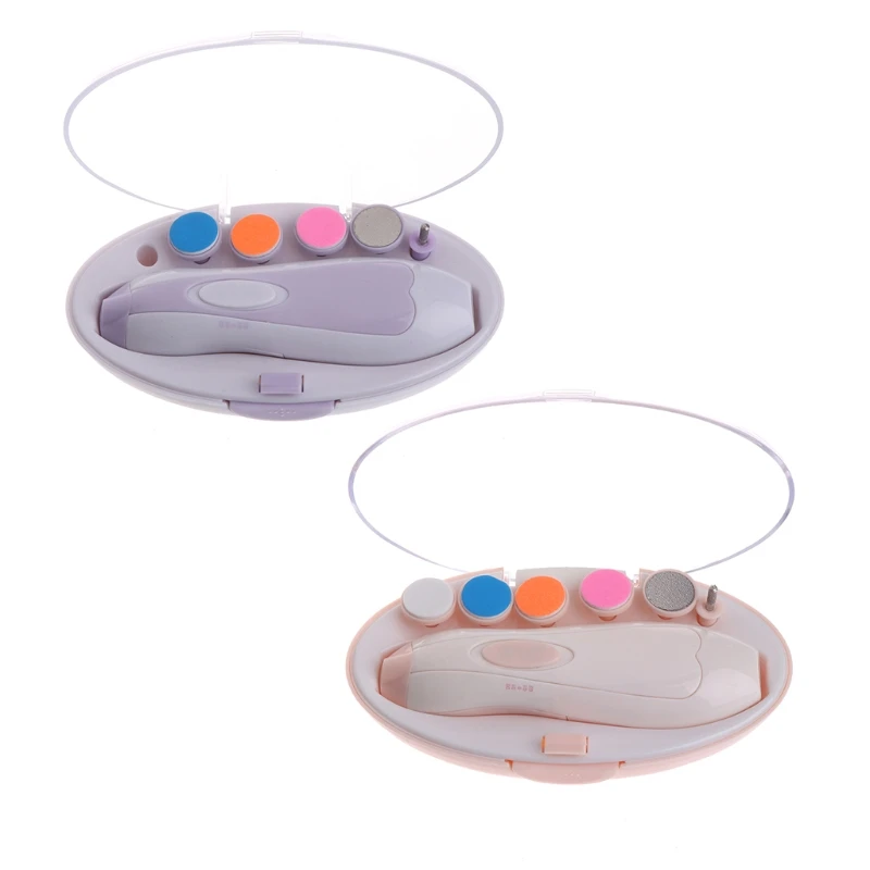 Electric Baby Nail Trimmer Manicure Pedicure Clipper Cutter Scissors Newbron Kids Infant #0712