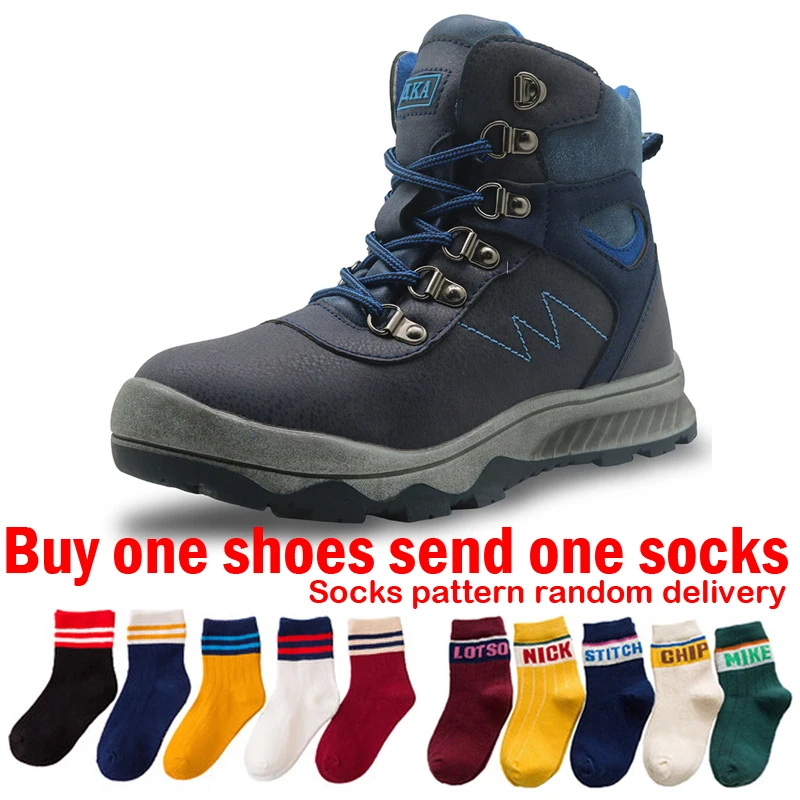

Kids Winter Boots For Teenagers Boys Footwear Boy Snow Boots Children Waterproof Boots Child Sport Sneaker Boots Warm Plush