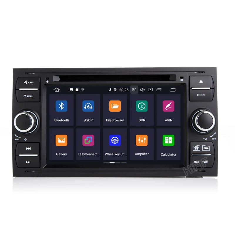 Sale DSP 7" in dash 2 din Android 9.0 Car DVD Player Car GPS stereo OBD2 for Ford C-Max Fiesta Fusion Kuga Mondeo Focus with radio 5