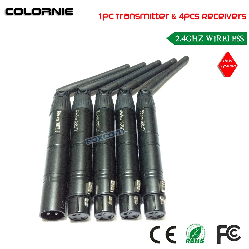 

DHL Free Shipping 2.4G wireless dmx512 transmitter receiver signal stability led dmx controller disco lights dmx