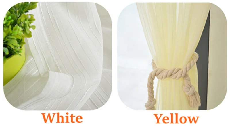 Coffee Tulle Curtains For Kitchen Door White Sheer Striped Curtains Drapes For The Living Room Window Linen Curtains WP039-30