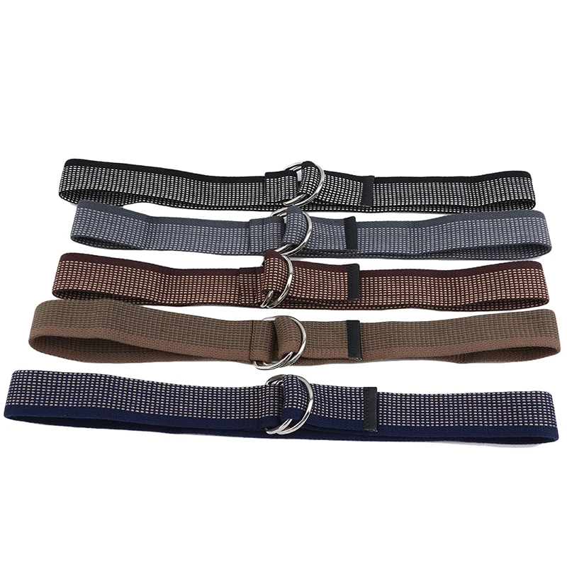 

Men's Double Ring Buckle Belt Outdoor Sports And Leisure Canvas Belt Youth Students Fashion Pants Belt