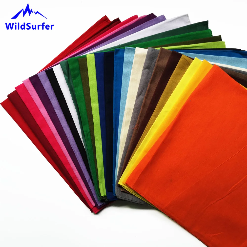Однотонные хлопковые Бандана Хип хоп Pesca головные уборы шапки du rag шарфы повязка