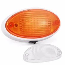 Kohree, 3,6 Вт, 12 В, Автомобильный потолочный светодиодный светильник с прицепом, колесом, кемпером, для автомобиля, для улицы, для крыльца, светильник с переключателем, 360лм, белая основа