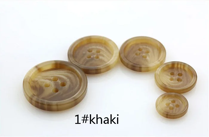 

Arts Crafts 18/20/23/25/30mm Buttons resin 4 holes for Suit coat handmade Scrapbook Craft Party Decoration DIY favor Sewing Wh