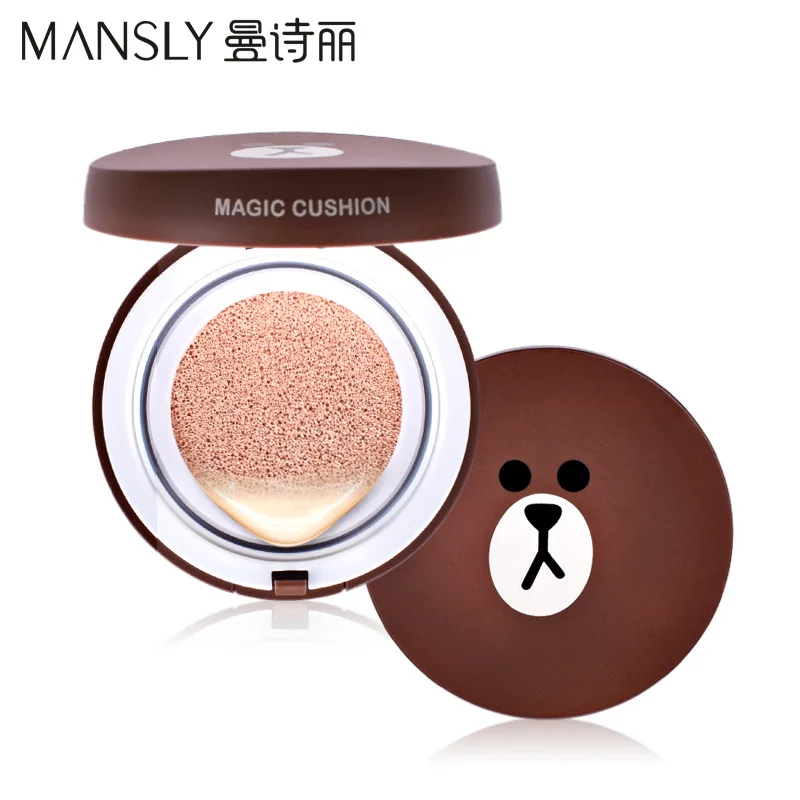 

Cute Bear Air Cushion BB CC Cream Concealer Moisturizing Face Foundation Makeup Whitening Face Beauty Makeup Korean Cosmetics