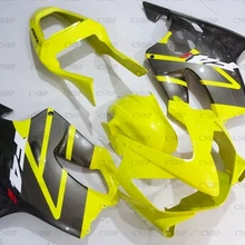 CBR F4i 2001-2003 набор для всего тела CBR600 F4i 2002 комплекты обтекателей, CBR 600 02 Желтые Черные кузовные комплекты