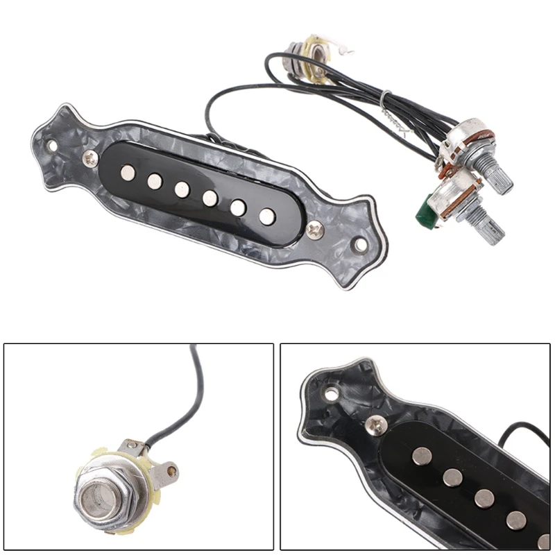 

Acoustic Guitar Soundhole Pickup 6 String For Cigar Box Guitar Parts Accessories