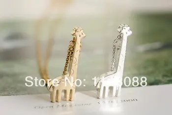 

Fashion hotting sale 18kgold cute exquisite unique charming style shining giraffe pendant necklace jewelry