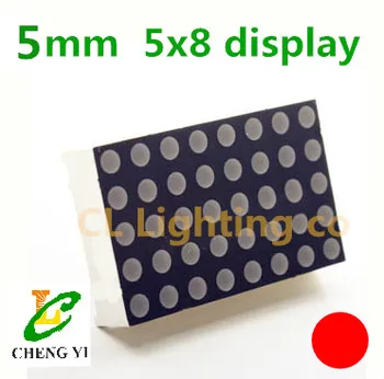 

5x8 5mm LED Dot Matrix Display Red Common Cathode 5*8 digital tube LED display