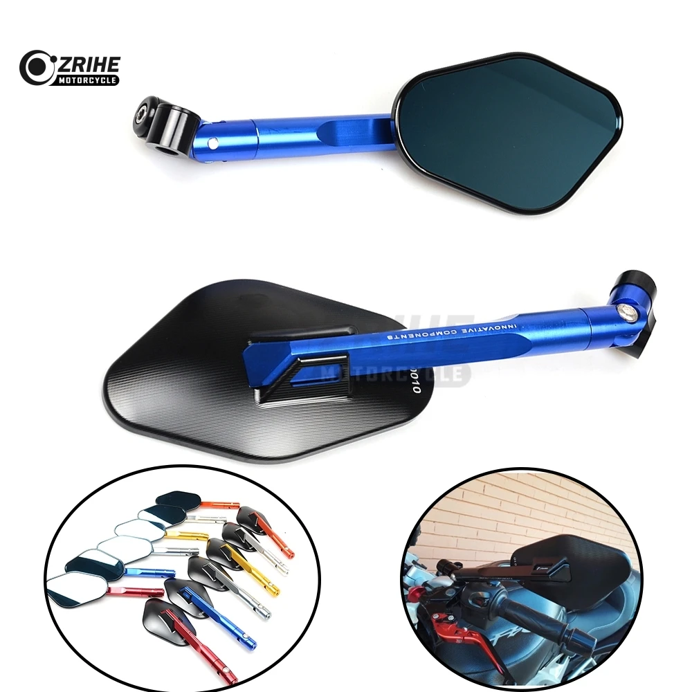 

Universal CNC Motorcycle Adjustable Side mirror Rearview Mirrors For Honda VTR1000F / FIRESTORM VTX1300 X-11 CB400 HORNET