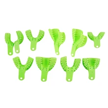 Топ 10 шт./компл. 5 пар пластиковые подставки под зубные слепки одноразовые зубная шина держатель стоматологический инструмент наборы