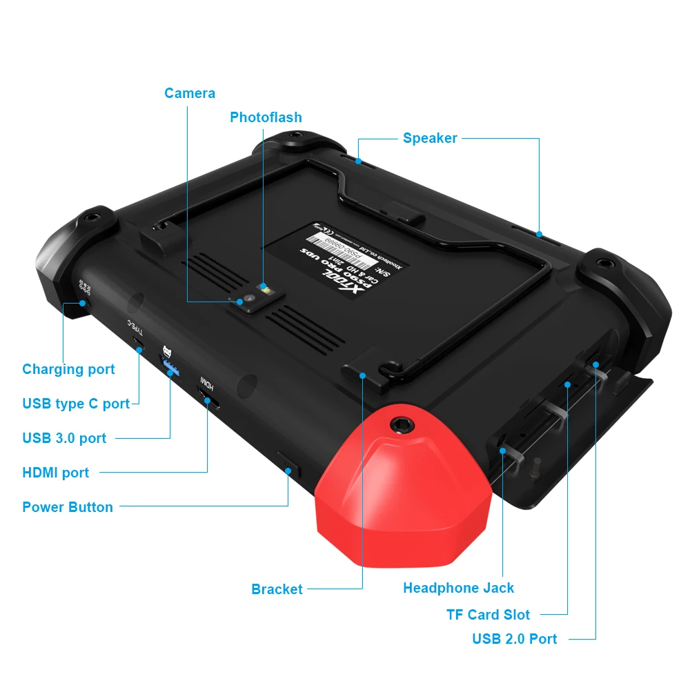 Оригинальный XTOOL PS90 PRO сверхмощный диагностический инструмент для автомобиля и грузовика OBD2 ключ программист и настройка счетчика пробега