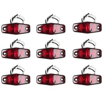 

10-30V Wide Range Voltage 12V Anti-rear Lights Waterproof Truck Side Lights Three Color 2LED Marker Light Wide Warning