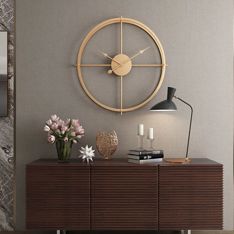 Reloj de pared creativo 2019 de diseño moderno para oficina en el hogar decorativo colgante sala de estar clásico breve Reloj de pared de Metal Reloj de pared creativo 2019 de diseño moderno para oficina en el hogar decorativo colgante sala de estar clásico breve Reloj de pared de Metal