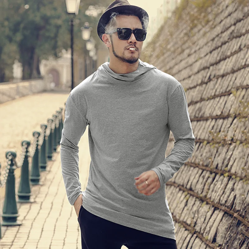 long sleeve shirt with hood