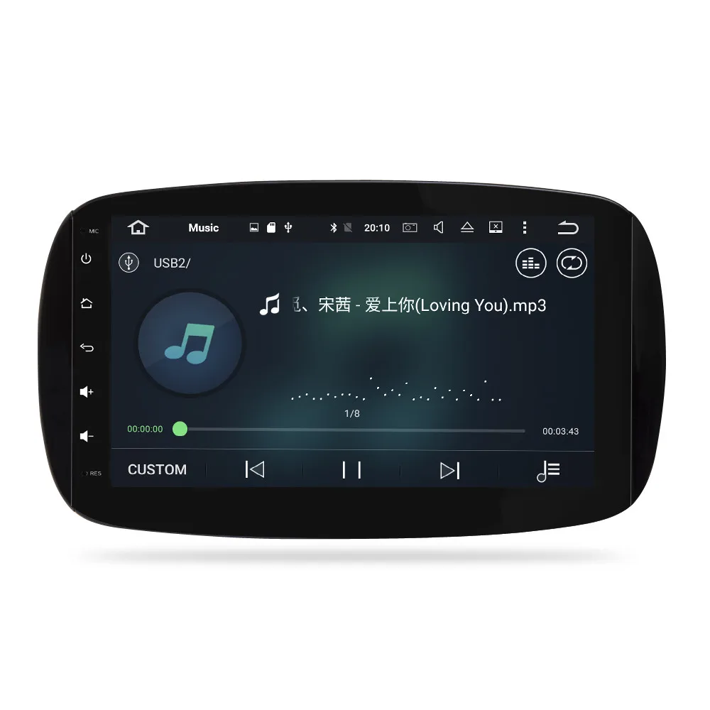 Best Android 9.0 Car Radio Multimedia For Mercedes Benz Smart Fortwo C453 A453 W453 2015-2018 DVD Player GPS Navigation Video Stereo 14